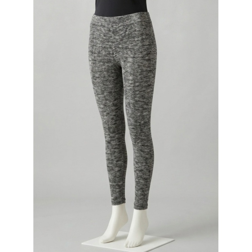 No Boundaries Womens High Rise Ankle Sueded Leggings Grey Space Dye S/M NEW